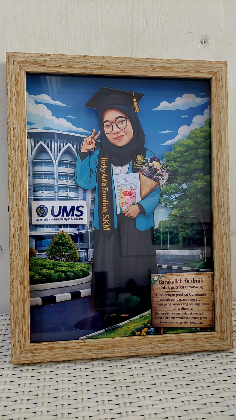 3D group framed caricature example